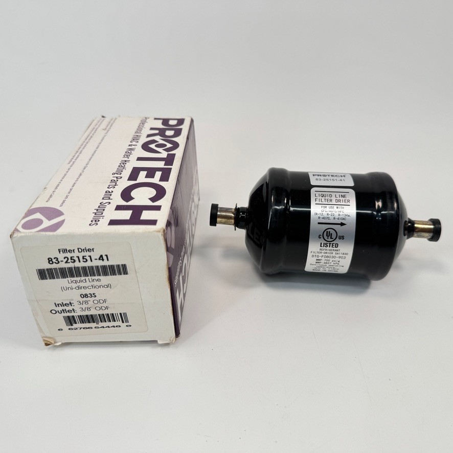 Protech 83-25151-41 Liquid Line Filter Drier 3/8″ ODF 8 cu. in
