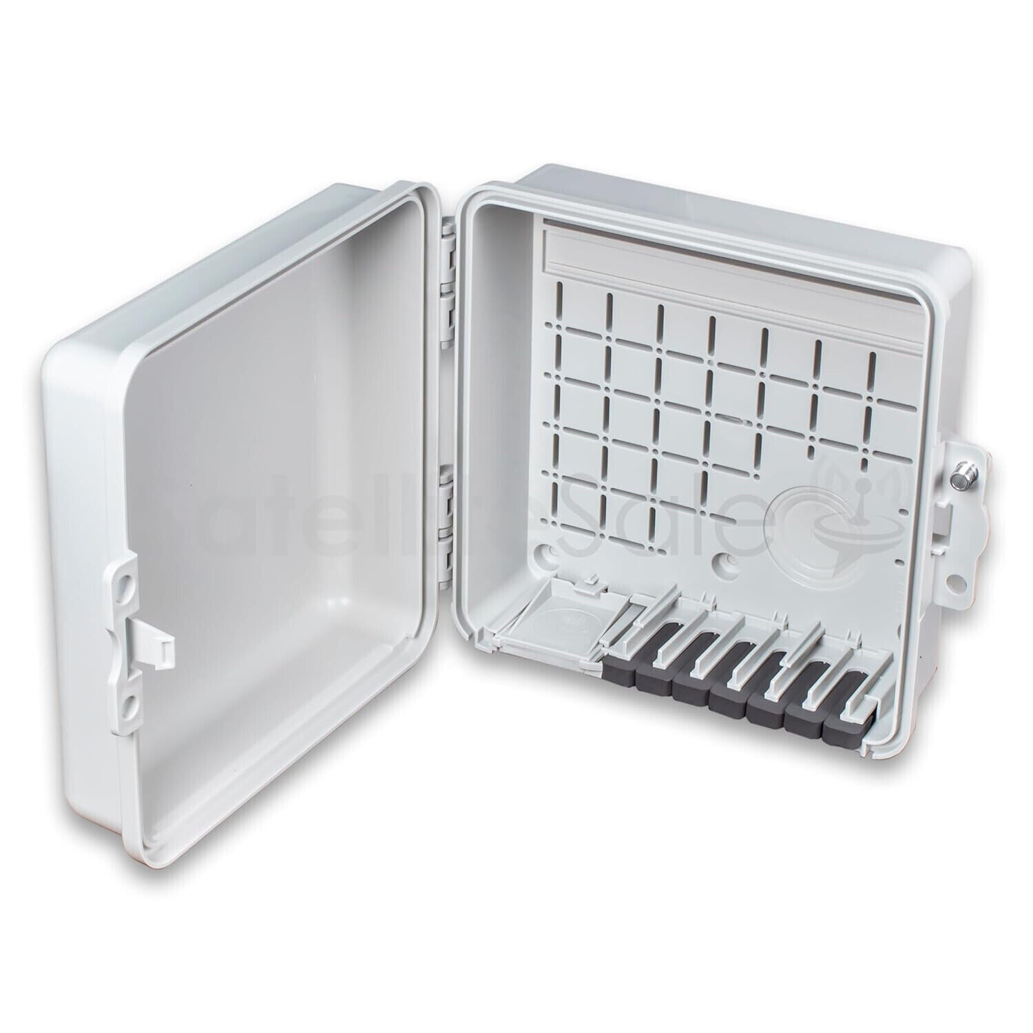 Electrical Junction Box 9 x 9 x 3.5” Weatherproof Enclosure IP65 with DIN Rail