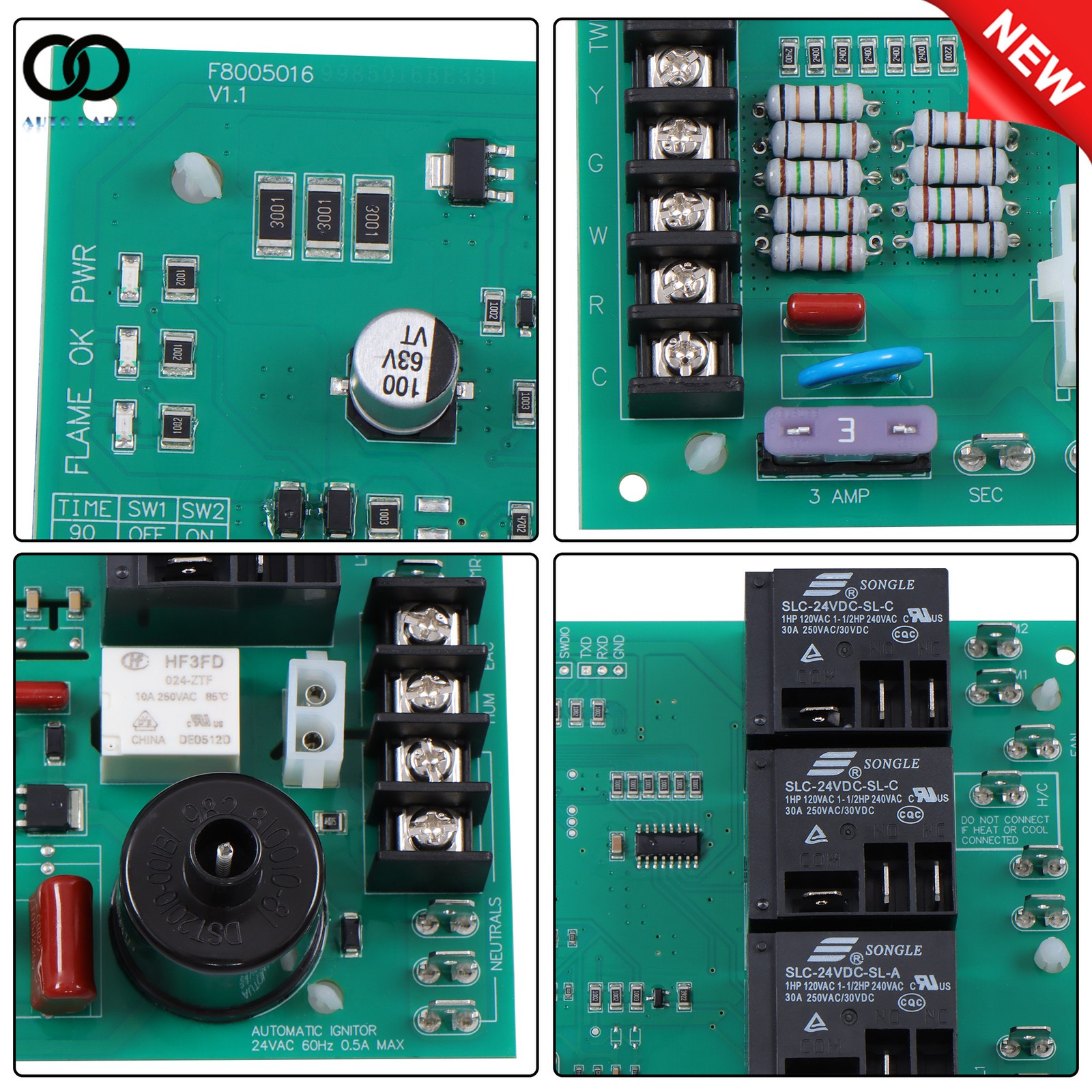 Furnace Control Board 62-24140-02 62-24140 Ignition Control Circuit Board ICM292