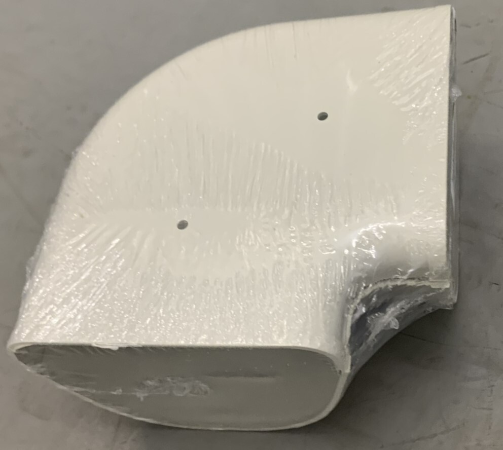 FORTRESS 84131 4.5″ 90° FLAT ELBOW LK122I IVORY HVAC DUCT WORK