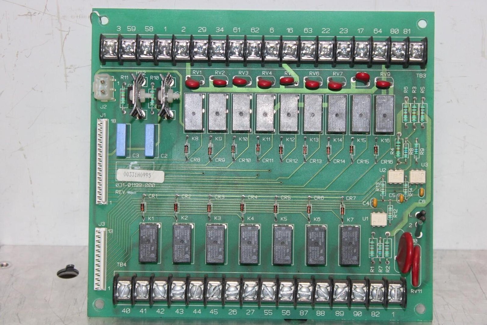 YORK CHILLER CONTROL CIRCUIT BOARD 031-01199-000 **WARRANTY INCLUDED