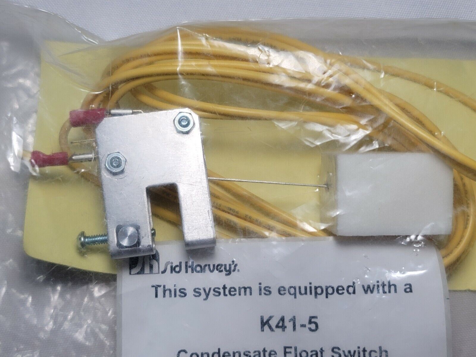 Sid Harvey’s K41-5, Condensate Drain Pan Float Switch, 60″ Lead, Made USA