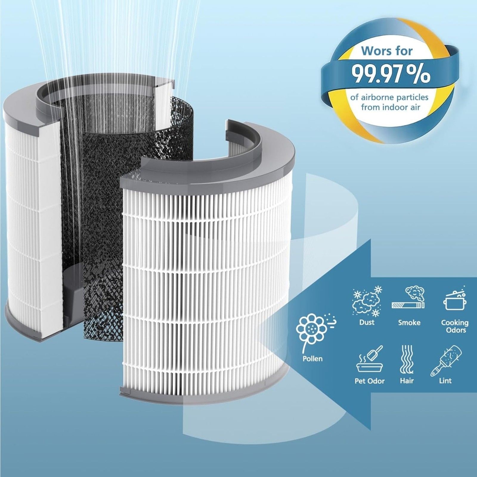 2-Pack 12030 True HEPA Replacement Filters