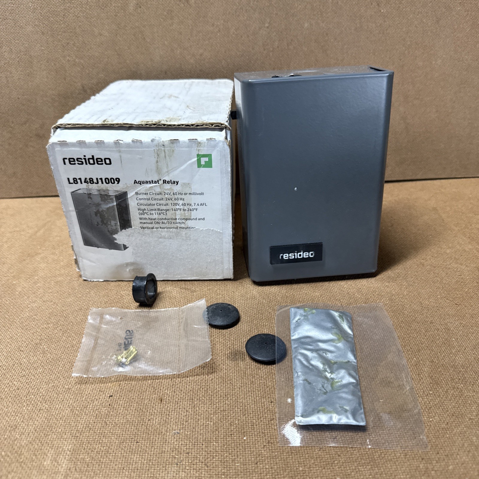 resideo AQUASTAT RELAY L8148J1009 OPEN BOX