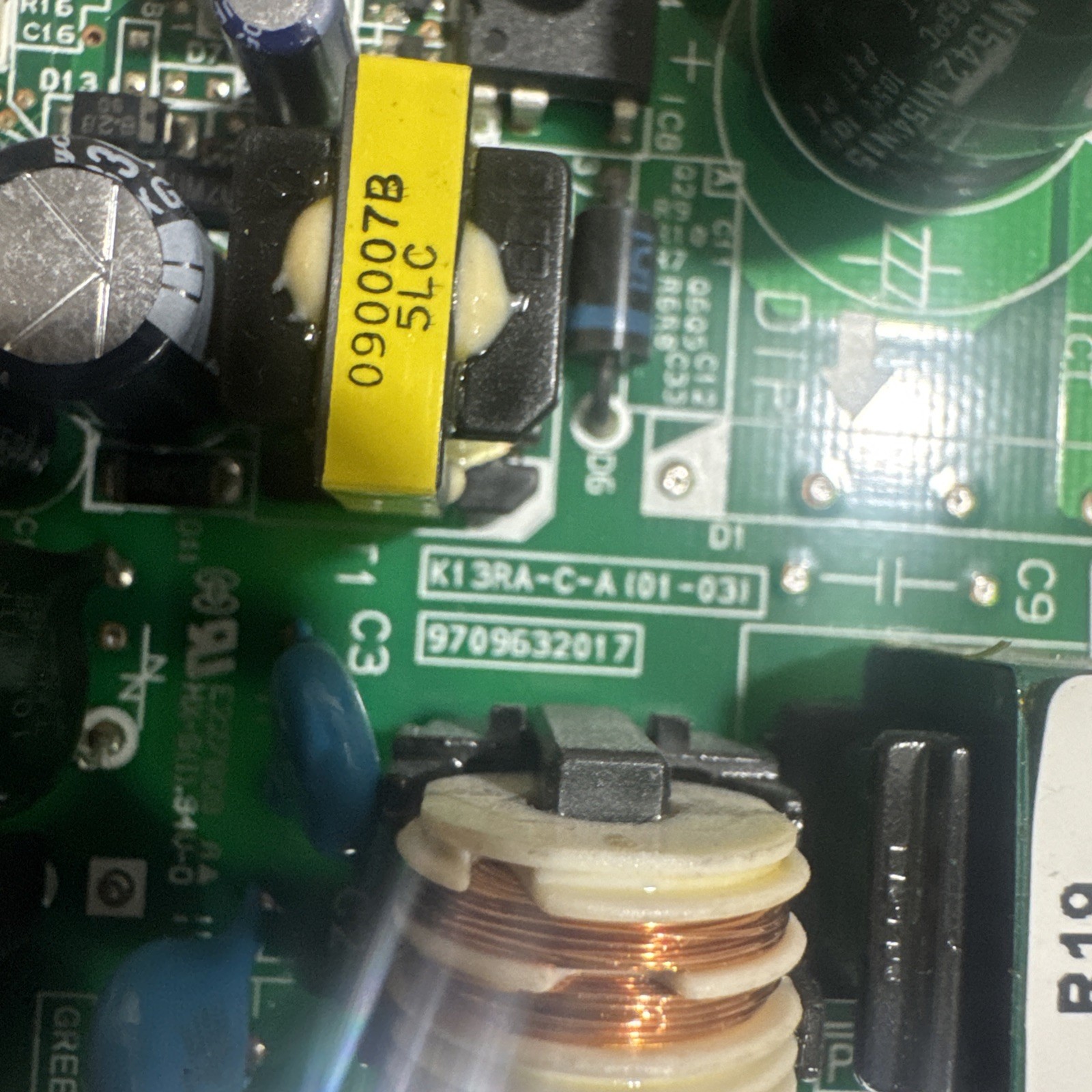 Fujitsu OEM Control Board K13RA-1400HSE C4 | TAM RT1546 R19 | HVAC PCB