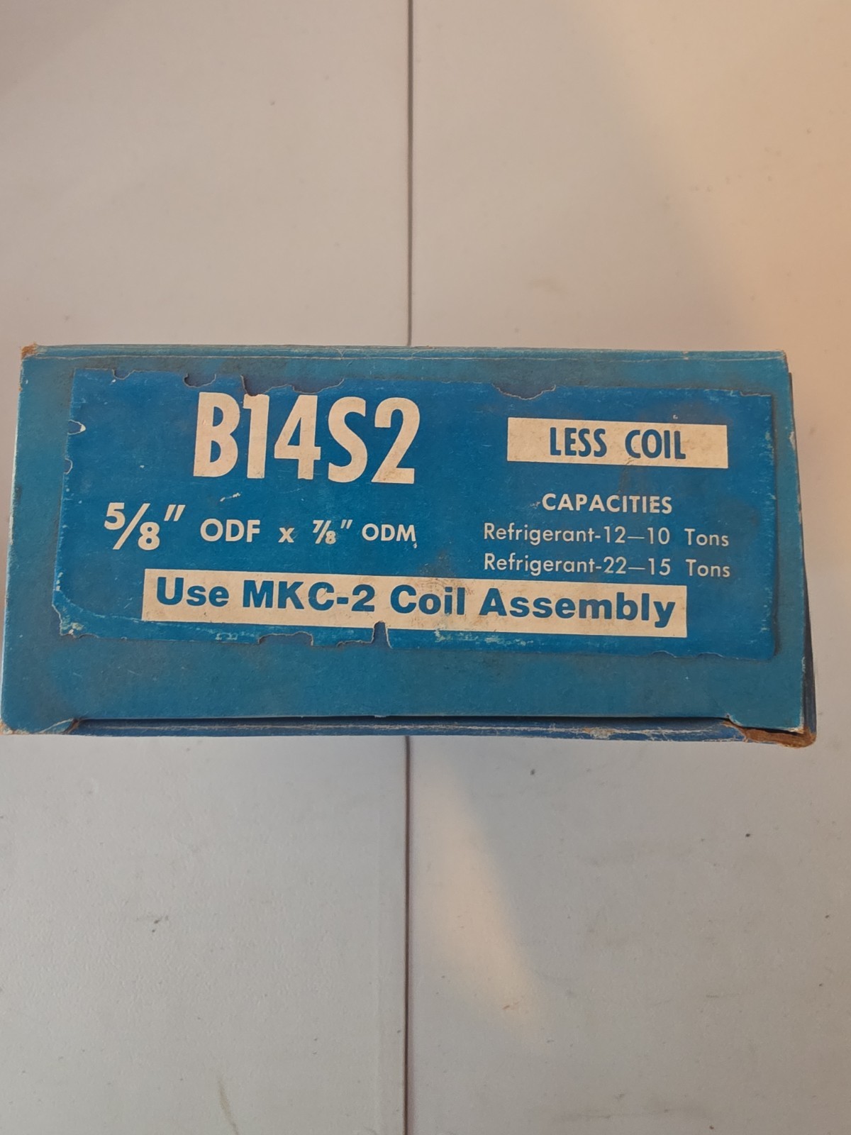 Sporlan B14S2 Solenoid Valve 5/8 ODF x 7/8 ODM Less Coil MKC-2 NOS