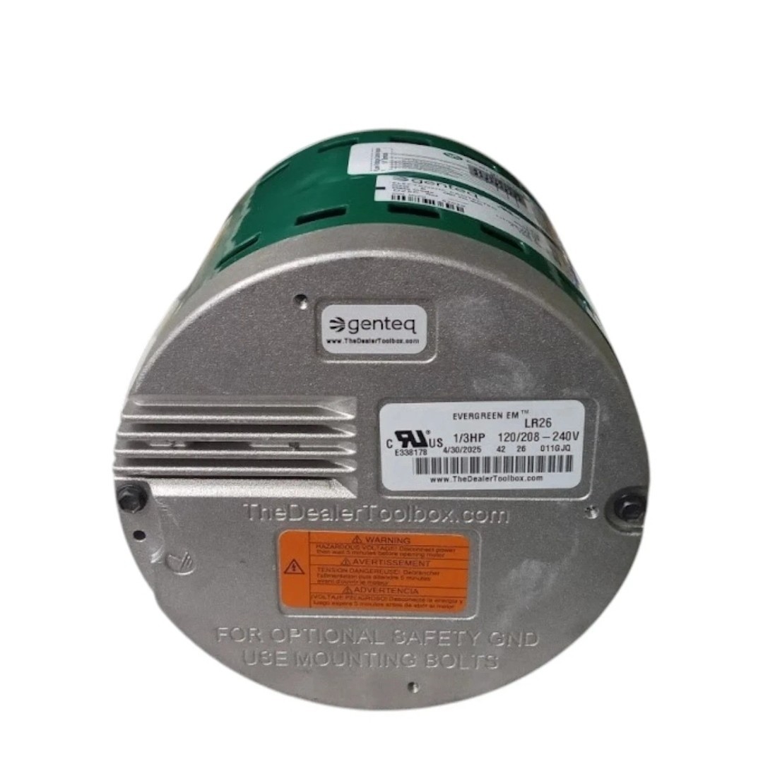 OEM Evergreen ECM INDOOR BLOWER Motor 6203X for Carrier X13 ECM 1/3 HP 115/230 V
