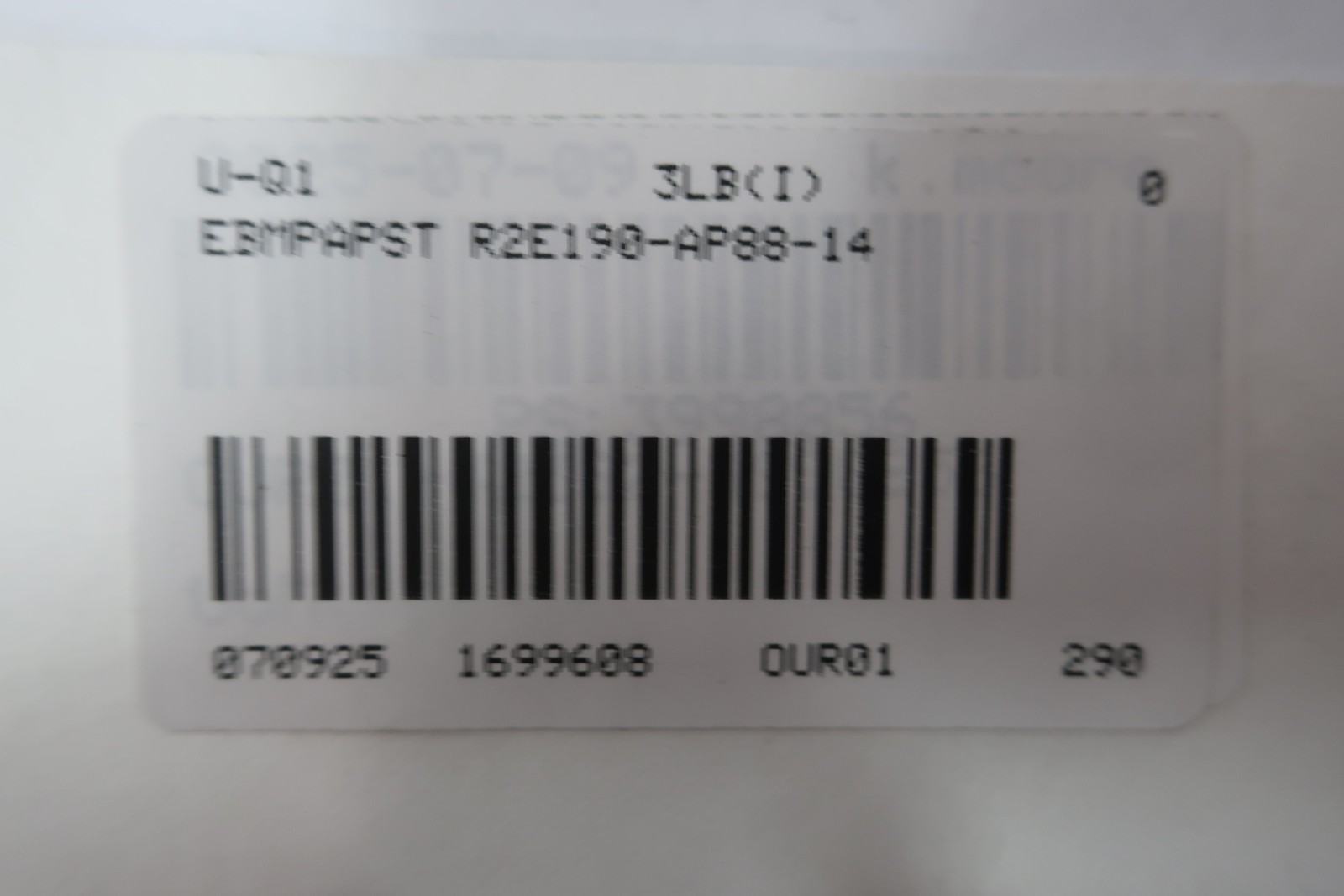 Ebmpapst R2E190-AP88-14 Cooling Fan 400v-ac
