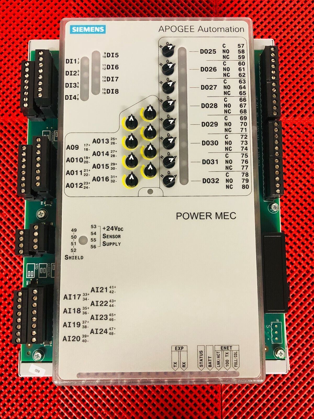 Siemens 549-633 Power MEC Model 1210EB, Apogee Firmware, Pxm, HOA, Enet, Bacnet