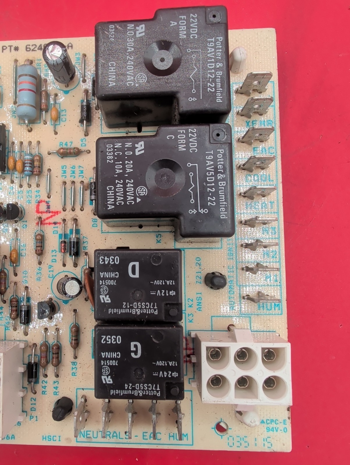 NORDYNE 624631-A Furnace Control Circuit Board 1012-955A