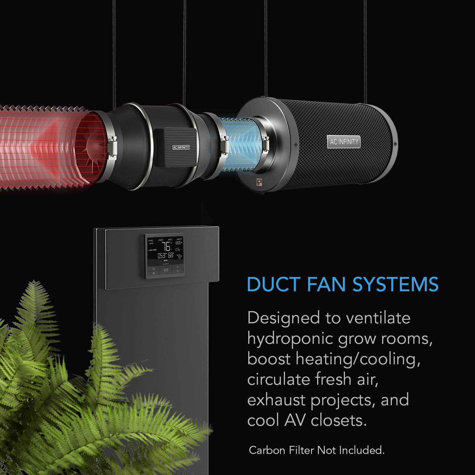 CLOUDLINE PRO T8, Inline Booster Duct Fan 8” Cooling Vent Exhaust Grow Tents