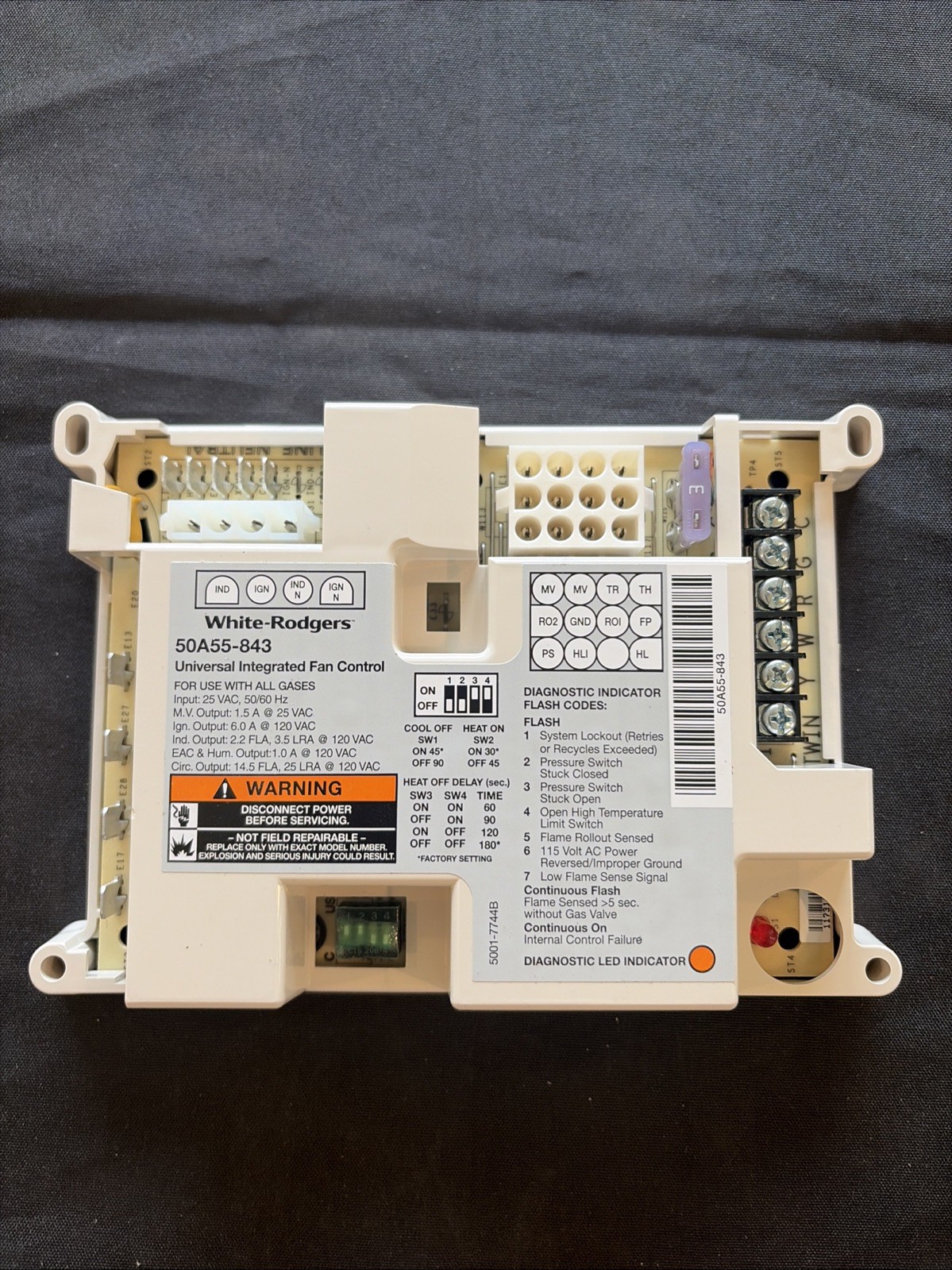 50A55-843 Furnace Control Circuit Board Replacement For White Rodgers