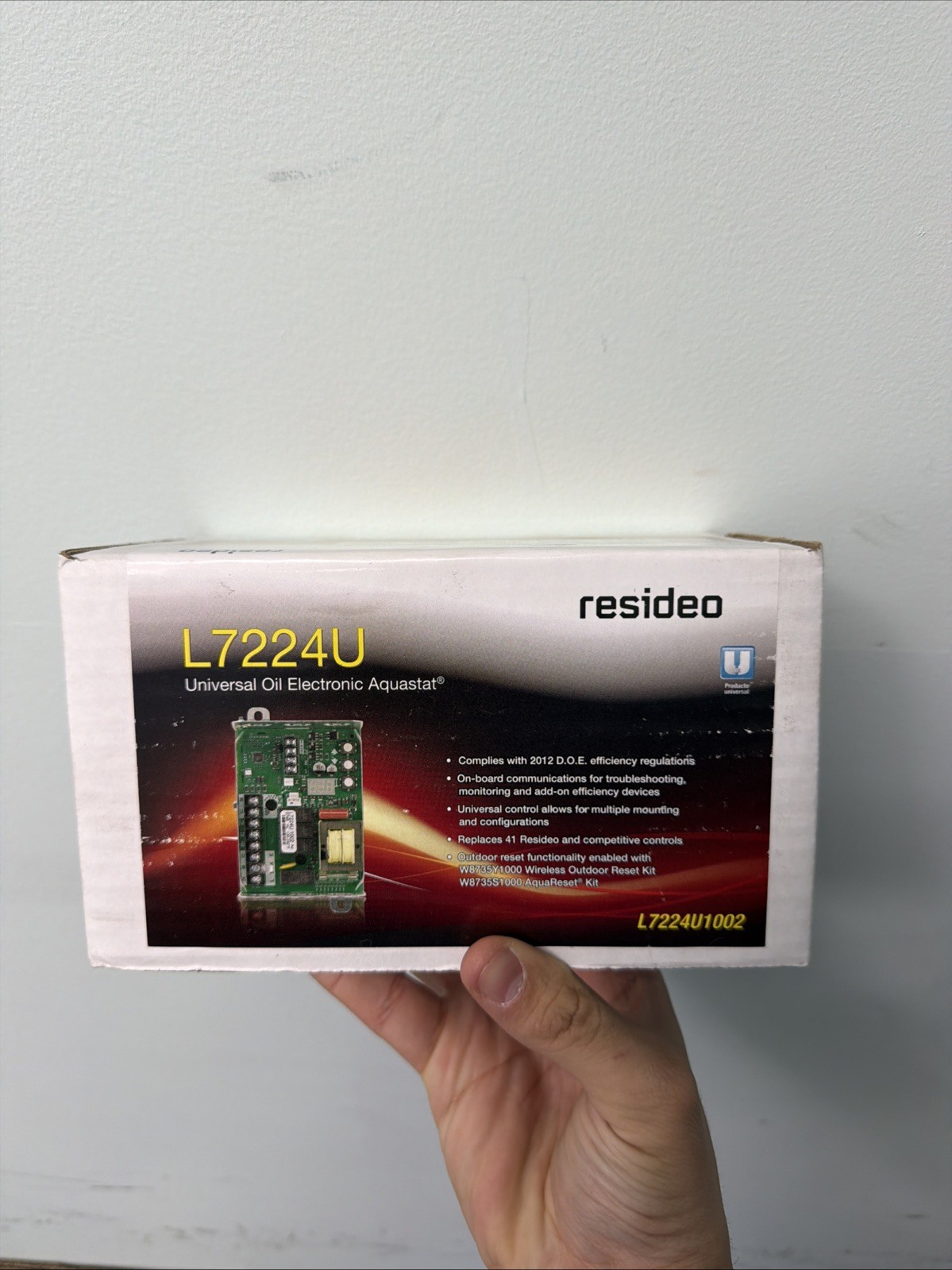 Resideo Universal Oil Water Boiler Aquastat Relay for Boilers w/ Tankless Coil
