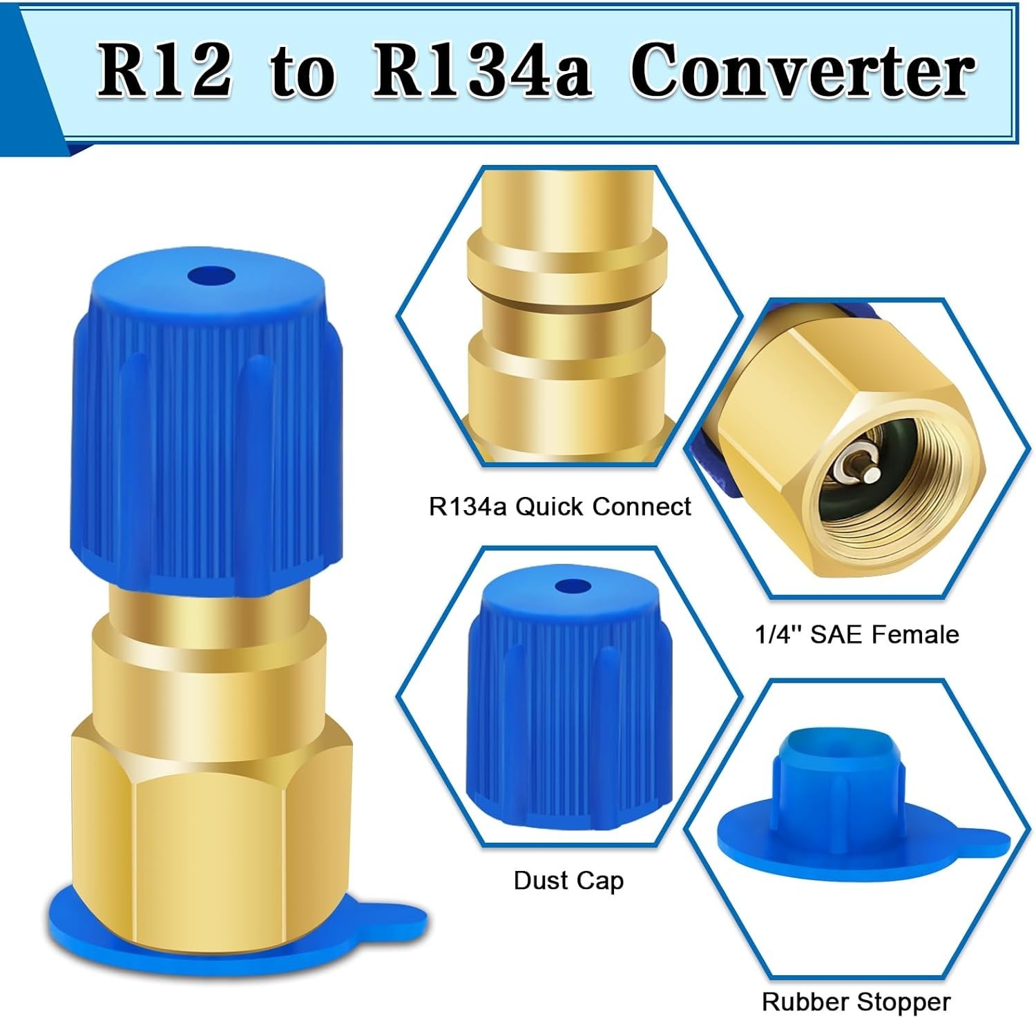 A/C Retrofit Valve Kit R12 to R134A Conver Adapter BPV31 Bullet Piercing HVAC