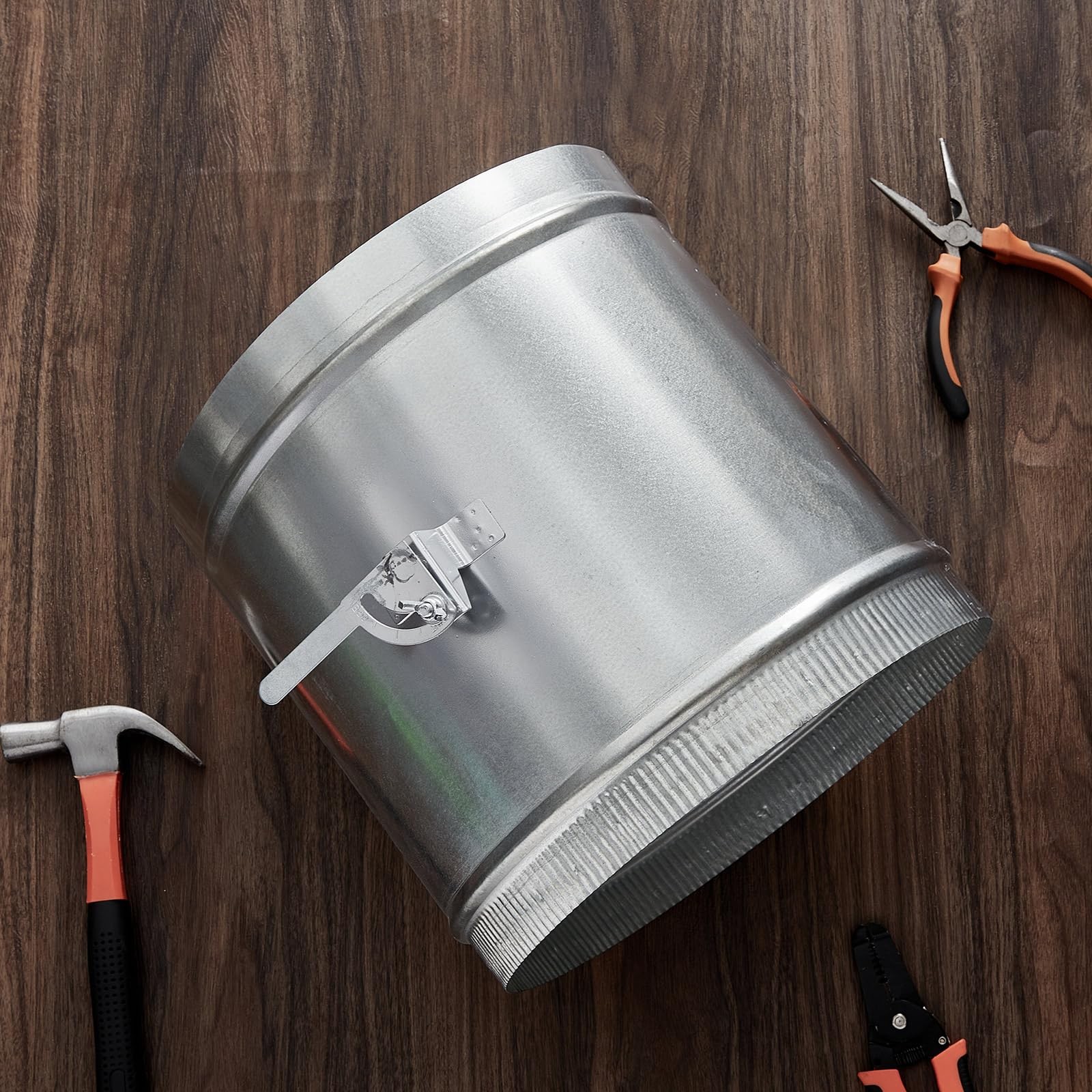 Therwen Backdraft Damper Duct Manual Volume Damper Sleeve Galvanized Sheet