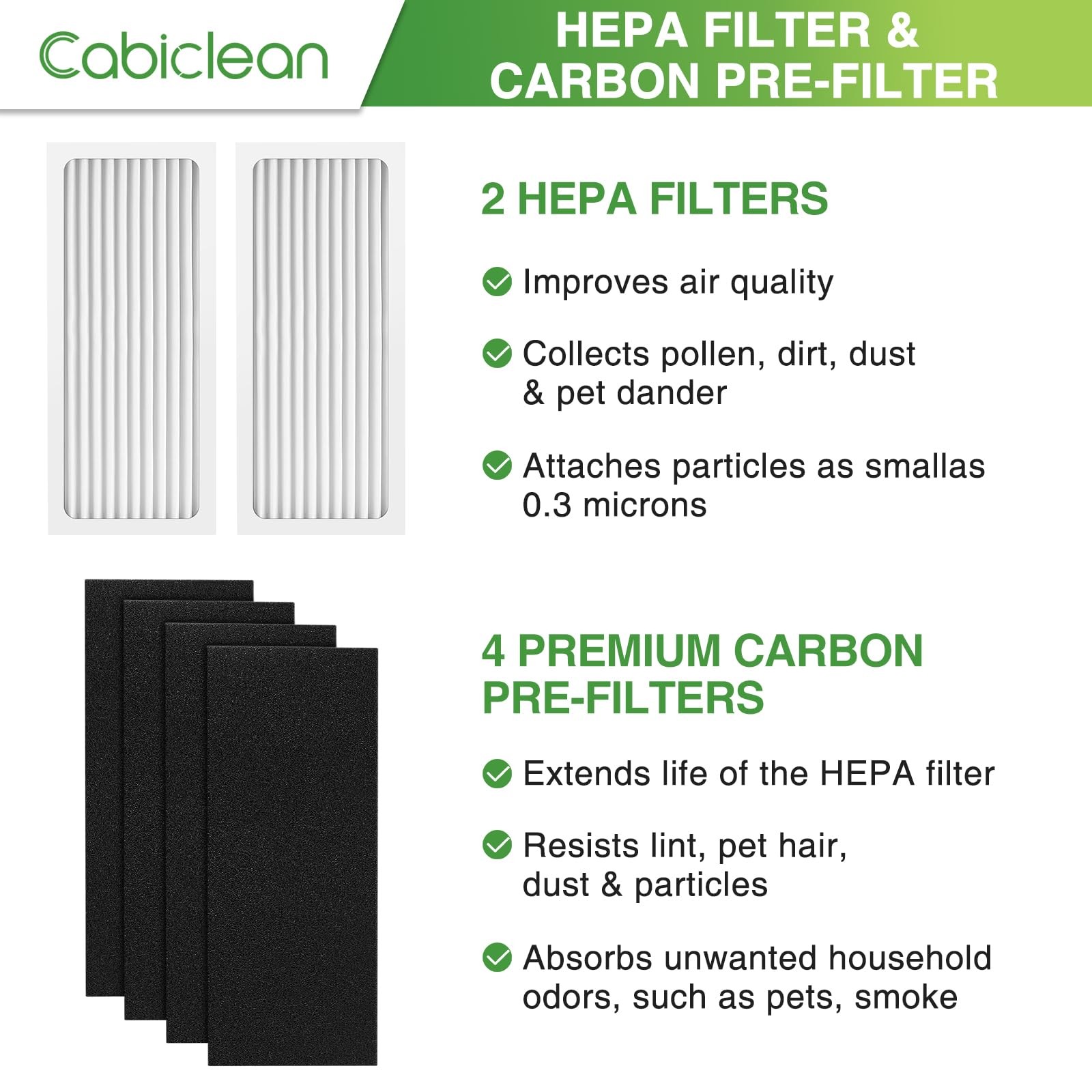 2 Pack 04383 04384 Replacement Filter 6 Count (Pack of 1), 04383-Original