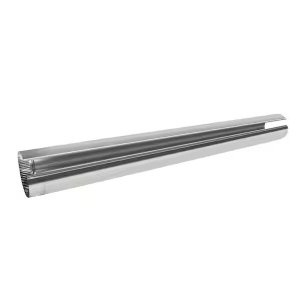 Master Flow 8 in. x 5 ft. Beaded Metal Duct Pipe