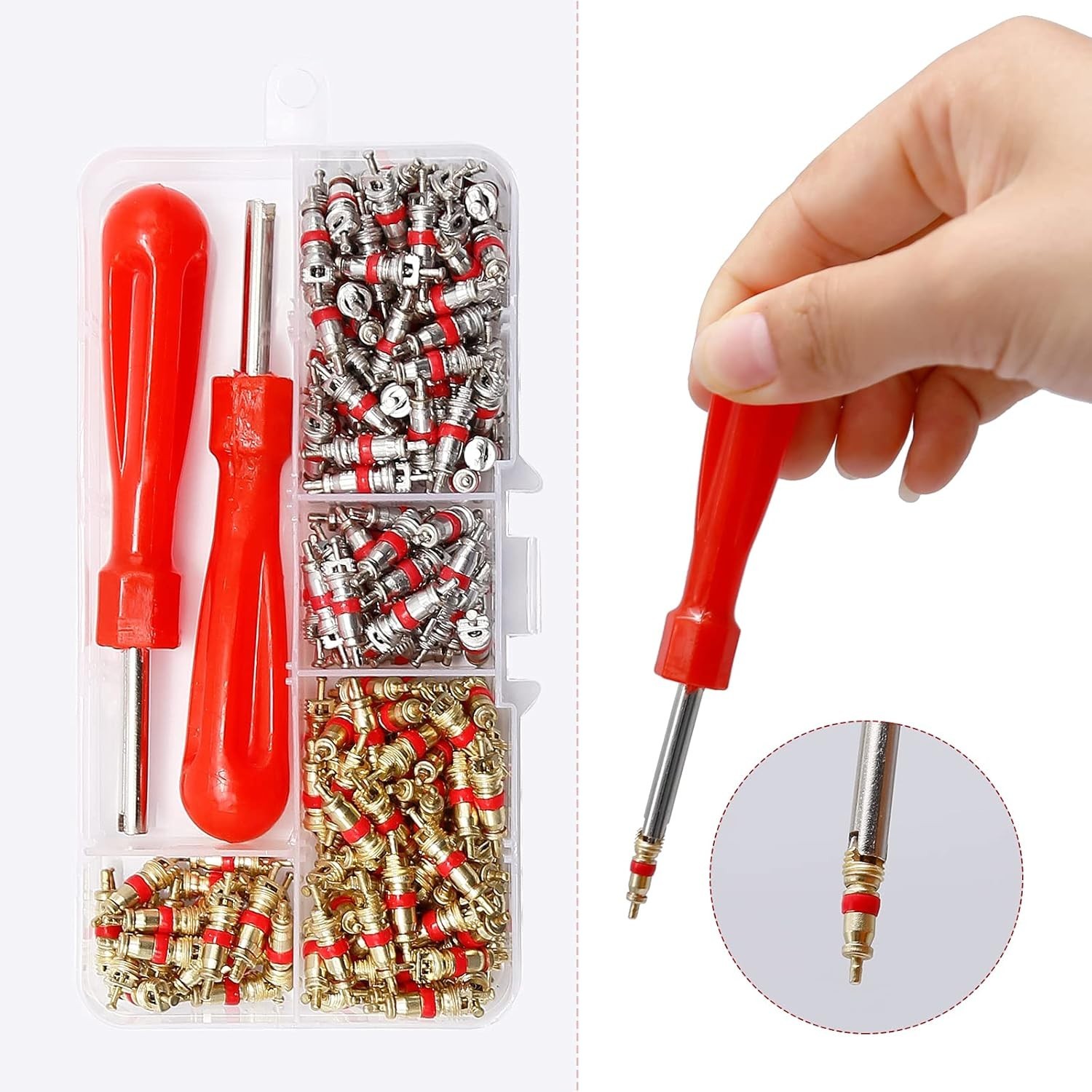 242-Piece AC Valve Core Kit & Tools for Reliable Auto Air Conditioning Repair