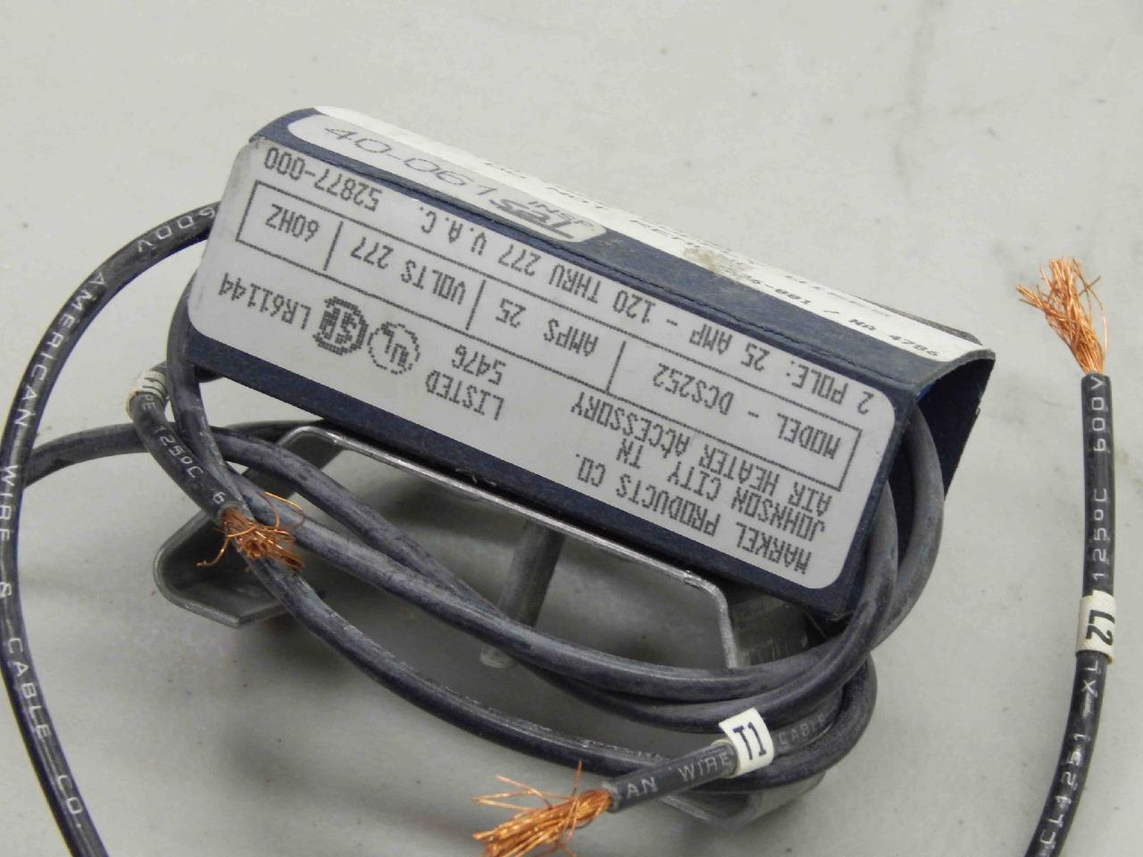 Markel / Trane Air Heater Accessory DCS252 25A 277V