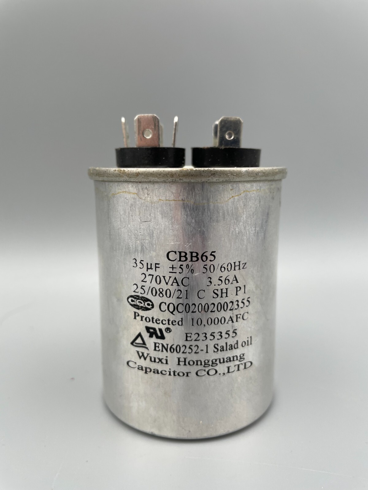 35 uF ± 5% Run Capacitor CQC02002002355 CBB65