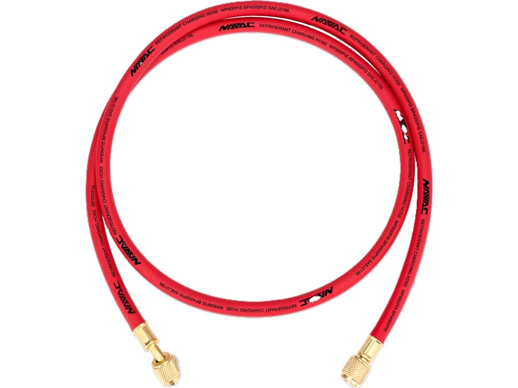 NAVAC NH5R – 1/4in Charging Hose, 5ft Long, Red