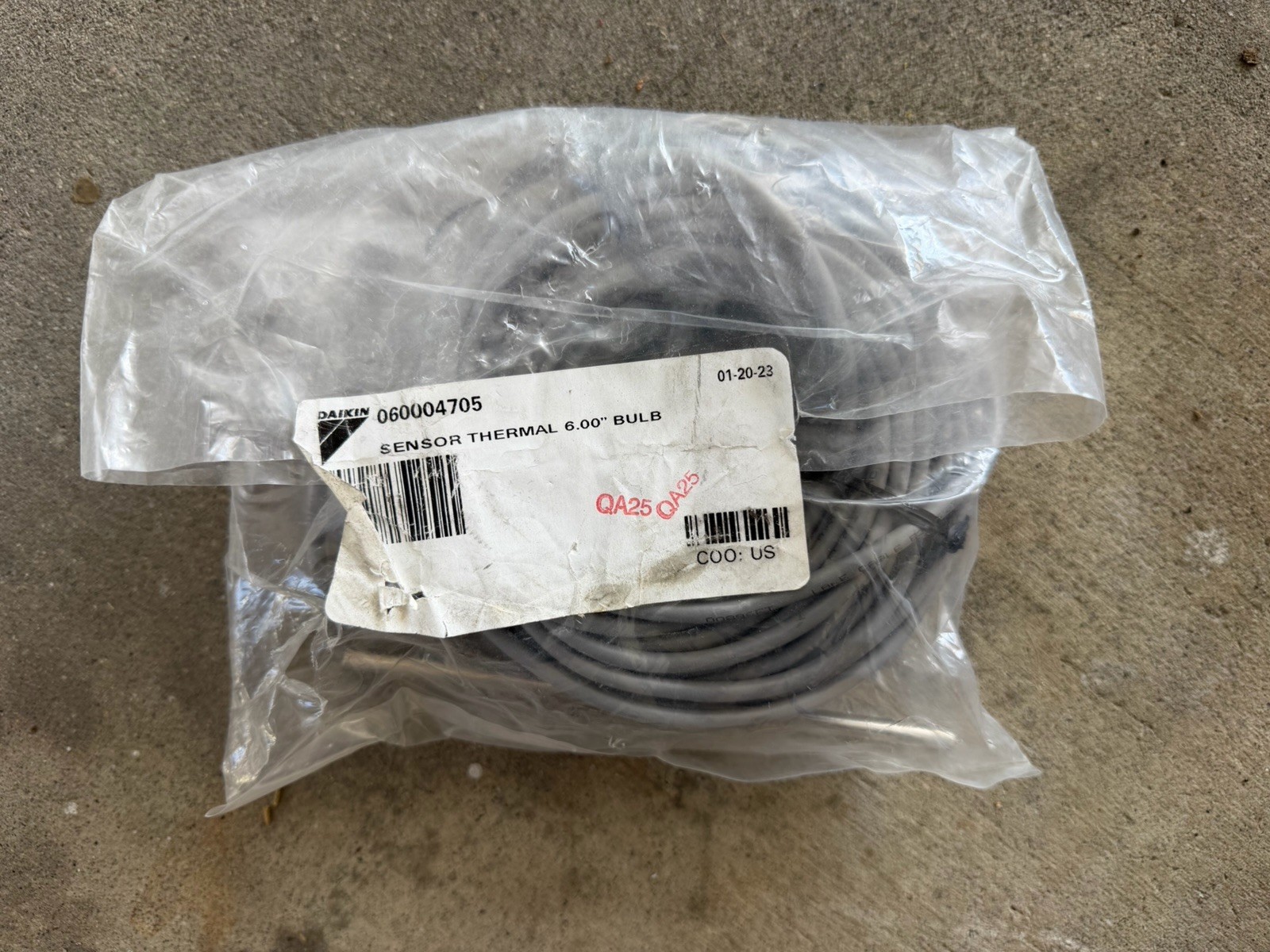 Daikin 060004705 3K Ohm Air Temperature Sensor for HVAC Systems