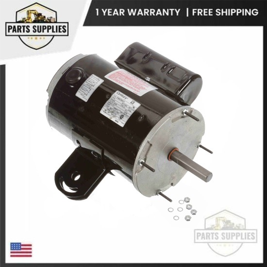 969A Century 1-Phase 1/2 HP 115/230V 840 RPM PSC Motor for HVAC/R Fan and Blower
