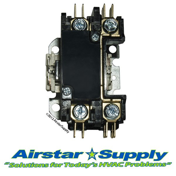 1 Pole A/C Contactor 24 VAC Coil 30FLA 40A Heavy-Duty Replacement for Tradepro