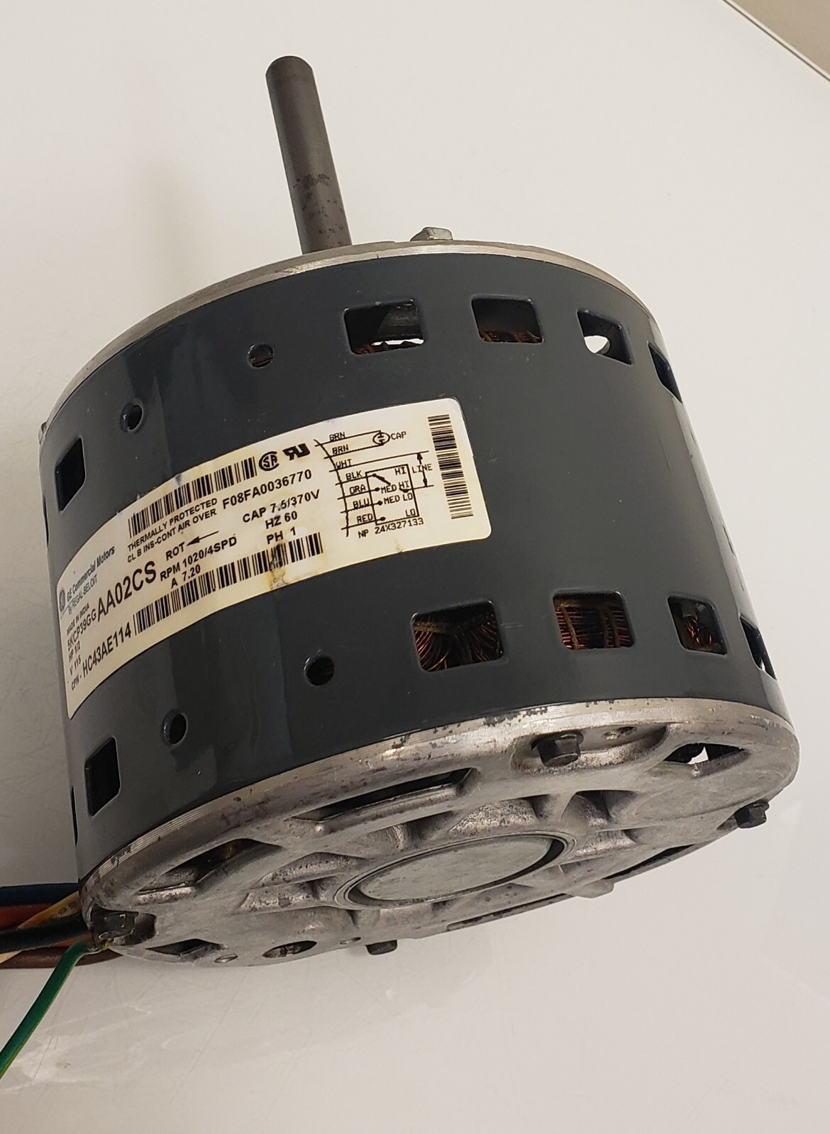 N8MPN075B12B2 5KCP39GGAA02CS HC43AE114 OEM 1/2 HP blower motor of ICP Furnace