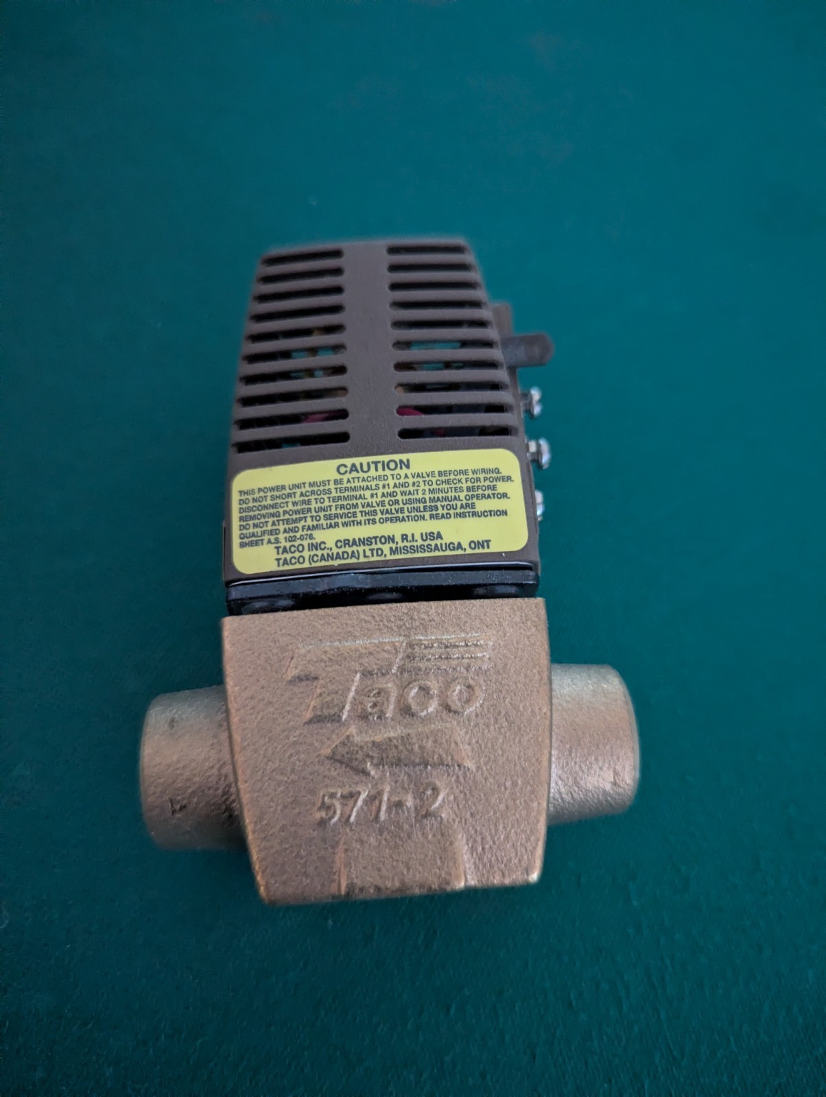 Taco 571-2 3/4-Inch Gold Series Zone Valve