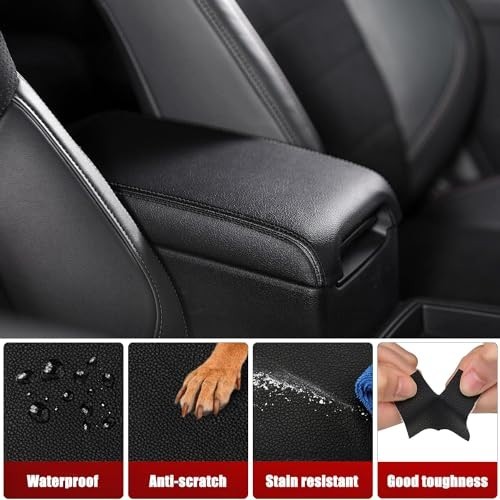 2012-2017 Toyota Camry Center Console Armrest Cover Vinyl Leather Repl Part