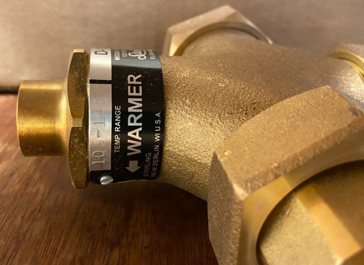 STERLCO D-151-G TEMPERATURE CONTROL VALVE 125LBS 105-145 TEMP RANGE