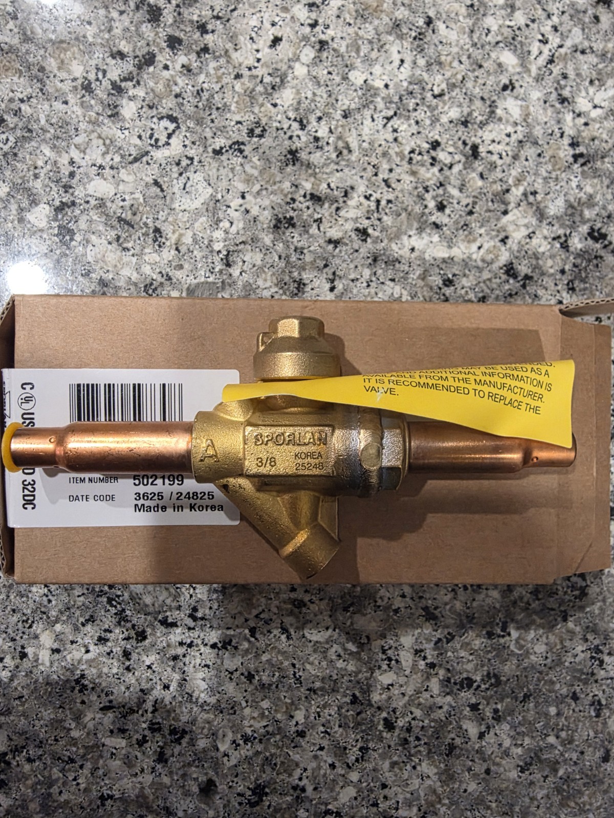 NEW Parker Sporlan EBV-PR1030 3/8″ Ball Valve w/ Pressure Relief 502199