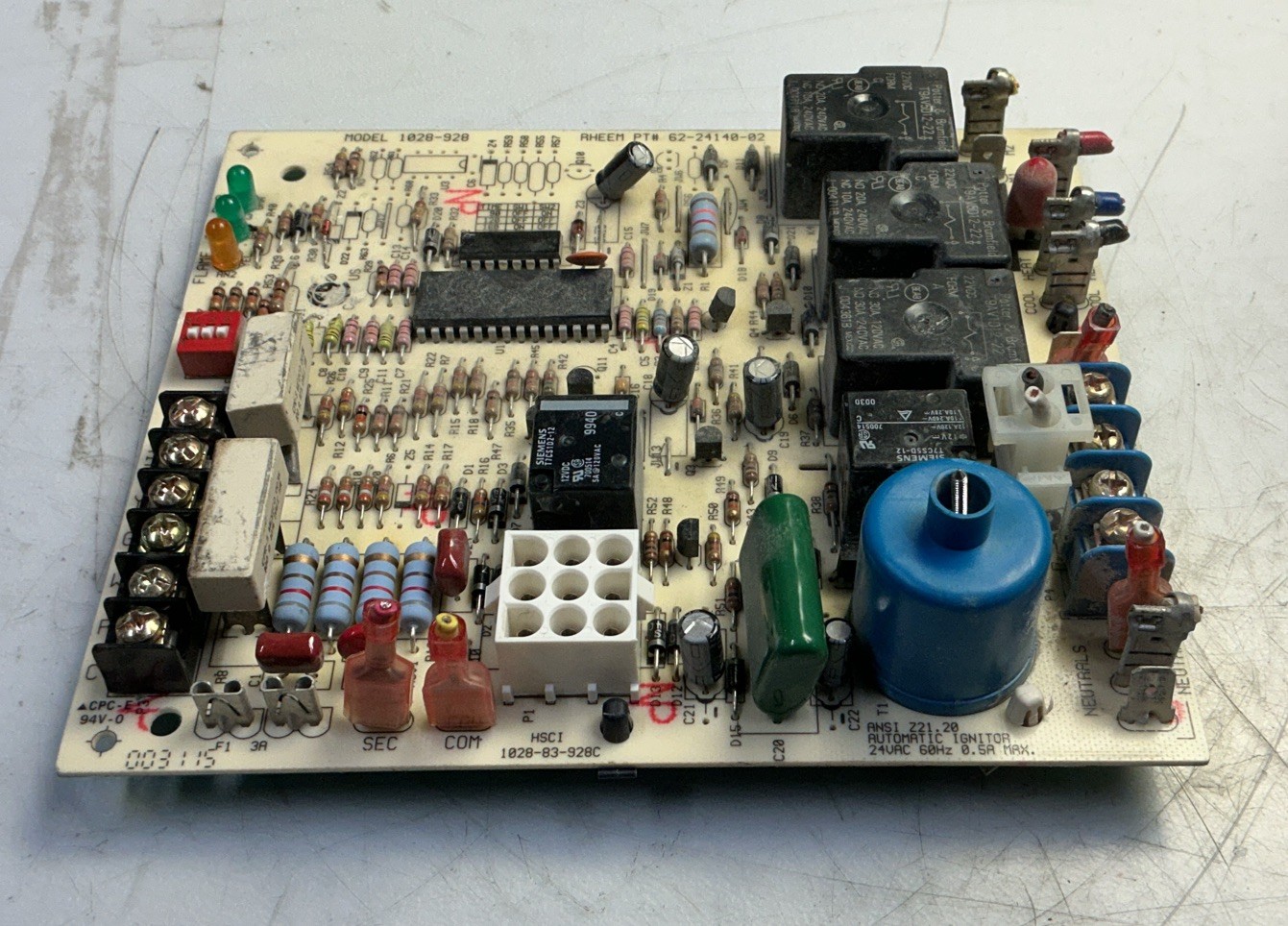 Rheem Furnace Control Board Part # 62-24140-02 Free Shipping