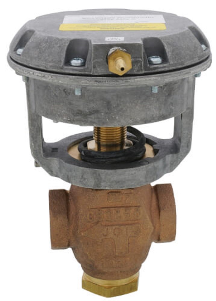 Johnson Controls VG7842GT+3008D 1/2″ NPT 3-Way Mixing Globe Valve, 4 to 8 psig