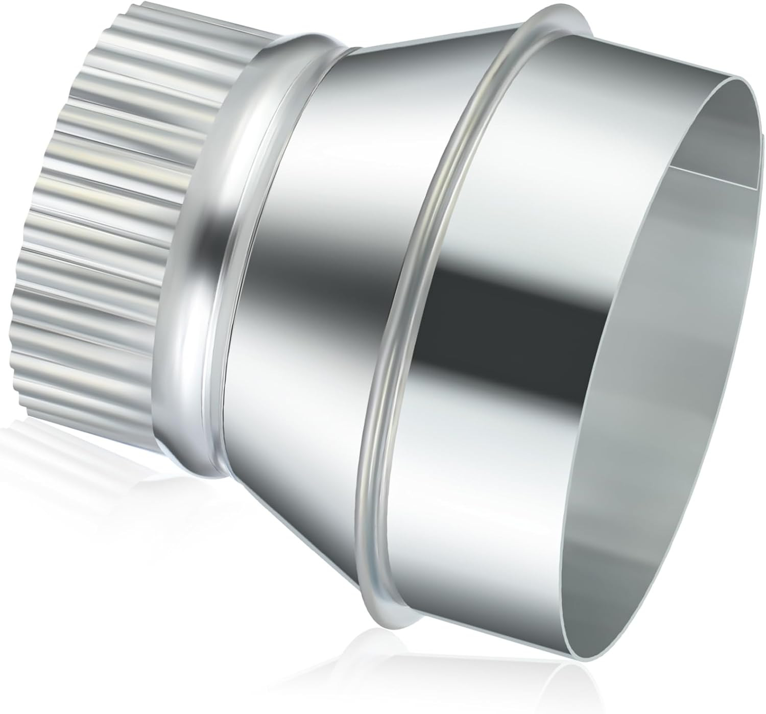 4 Inch to 3 Inch Duct Reducer Increaser Galvanized Steel Air Duct Adapter round