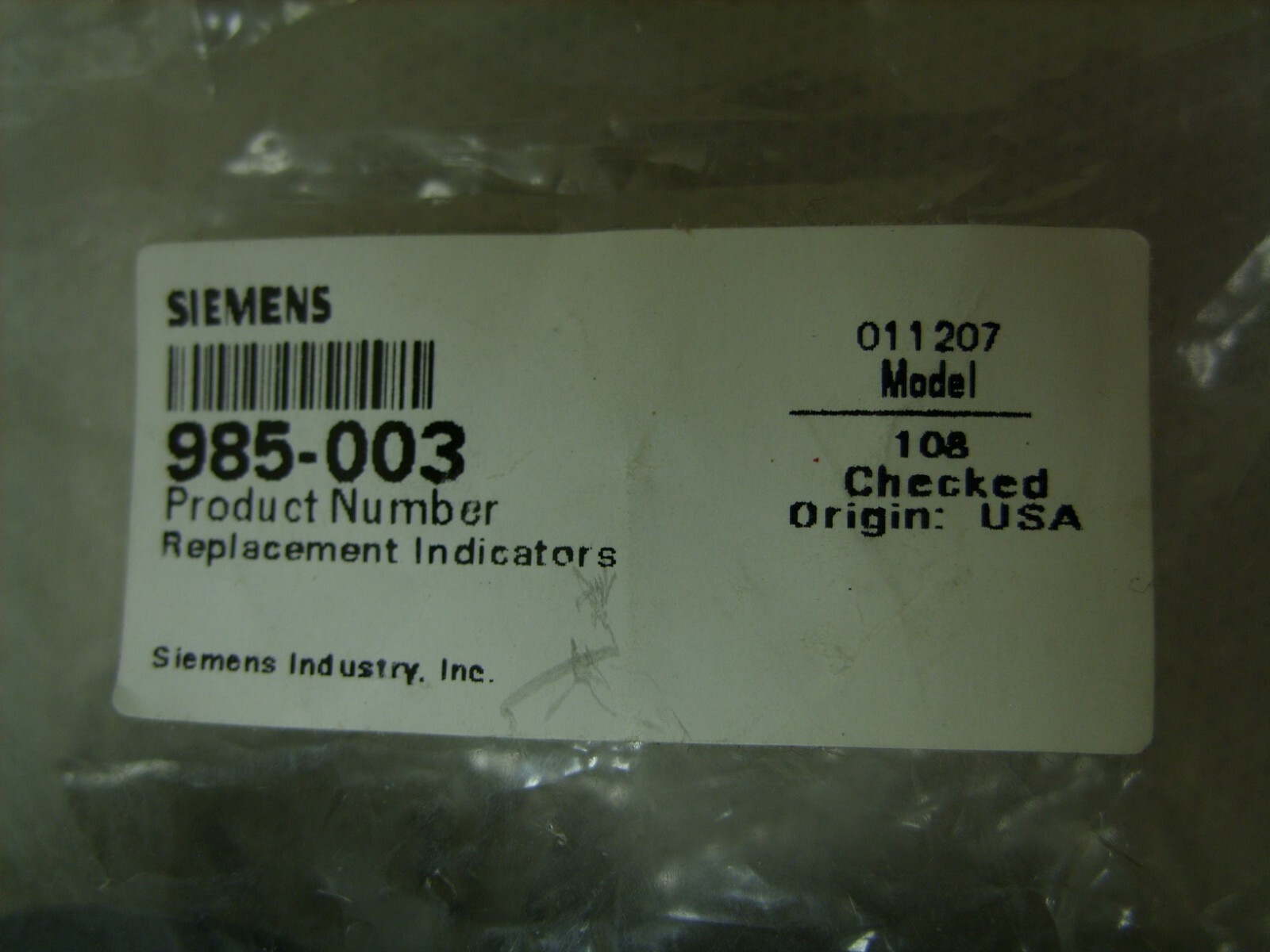 (10) Siemens HVAC Damper Actuator OEM Replacement Plastic Dial Indicator 985-003