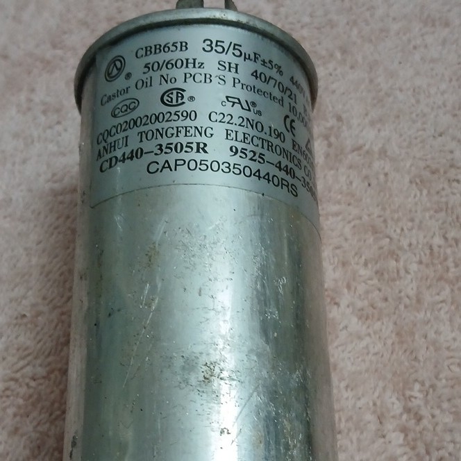Tongfeng CBB65B Dual Run Capacitor 35/5uF 440V 50/60Hz 4A CD440-3505R