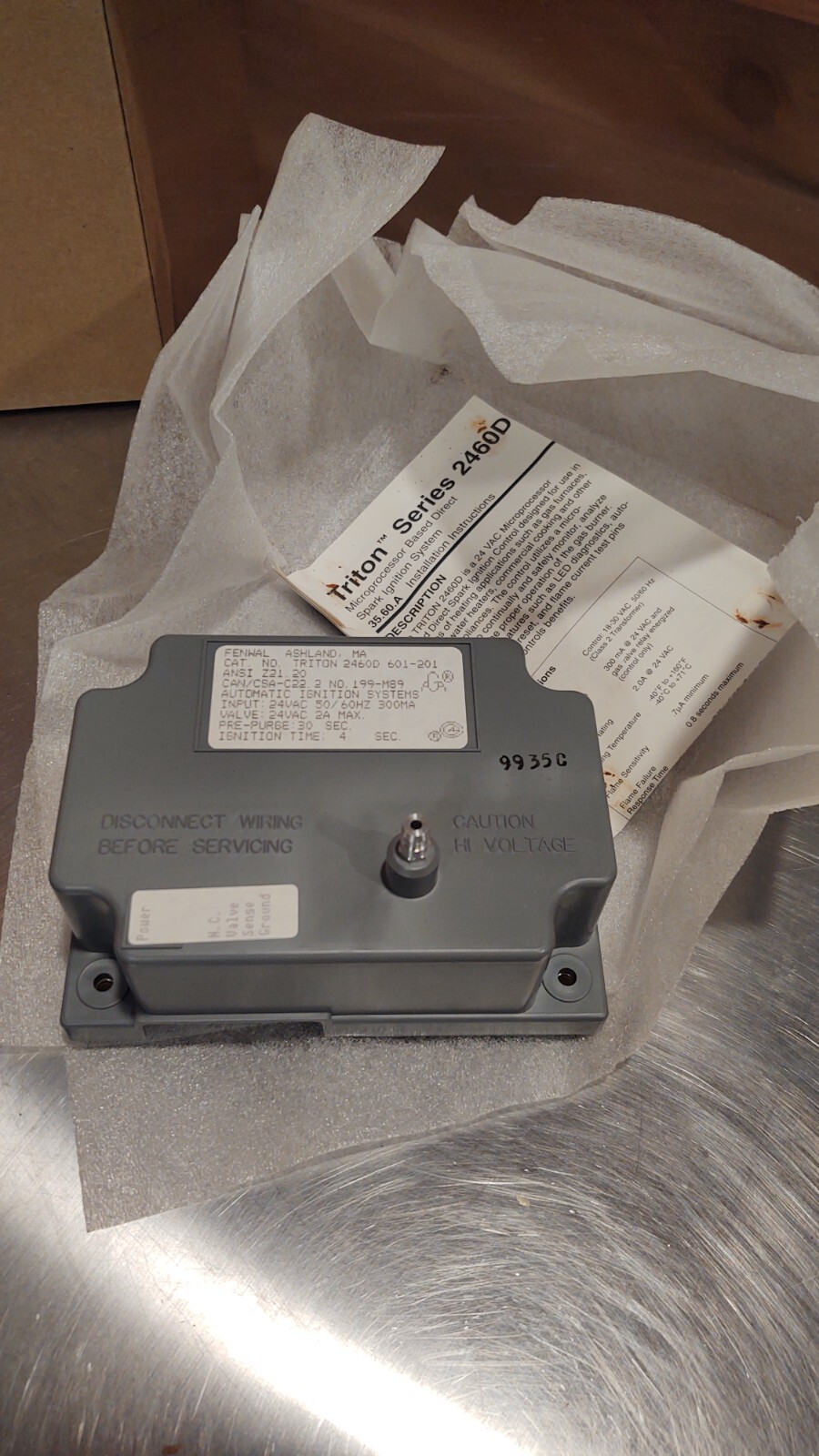 FENWAL 2460D 601-201 Direct Spark Ignition Control