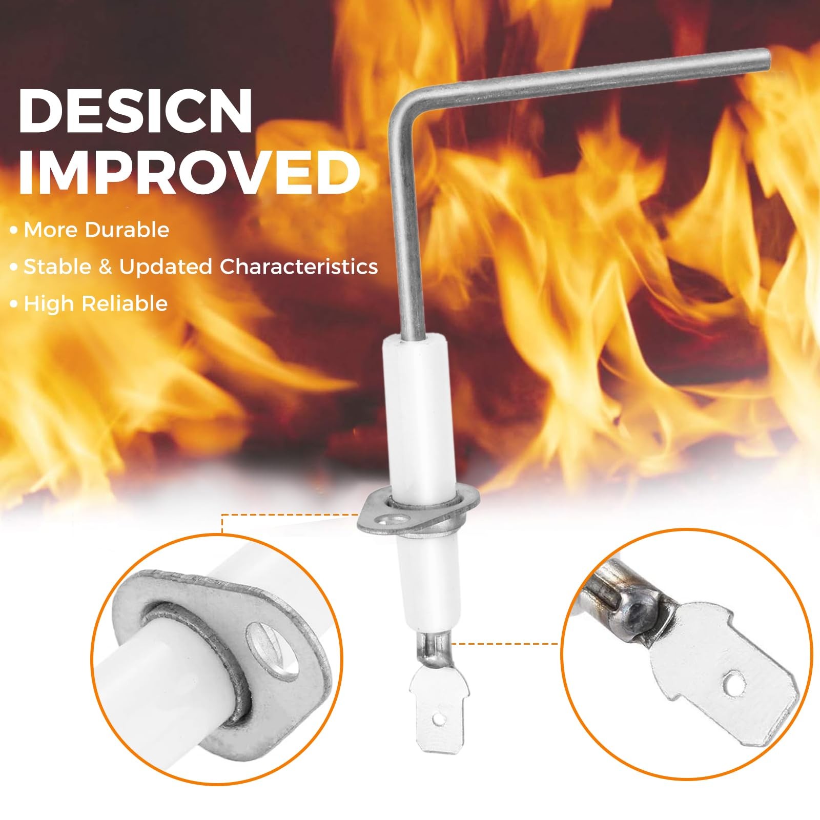 SEN01114 Furnace Flame Sensor Replacement for Trane American Standard 2pcs