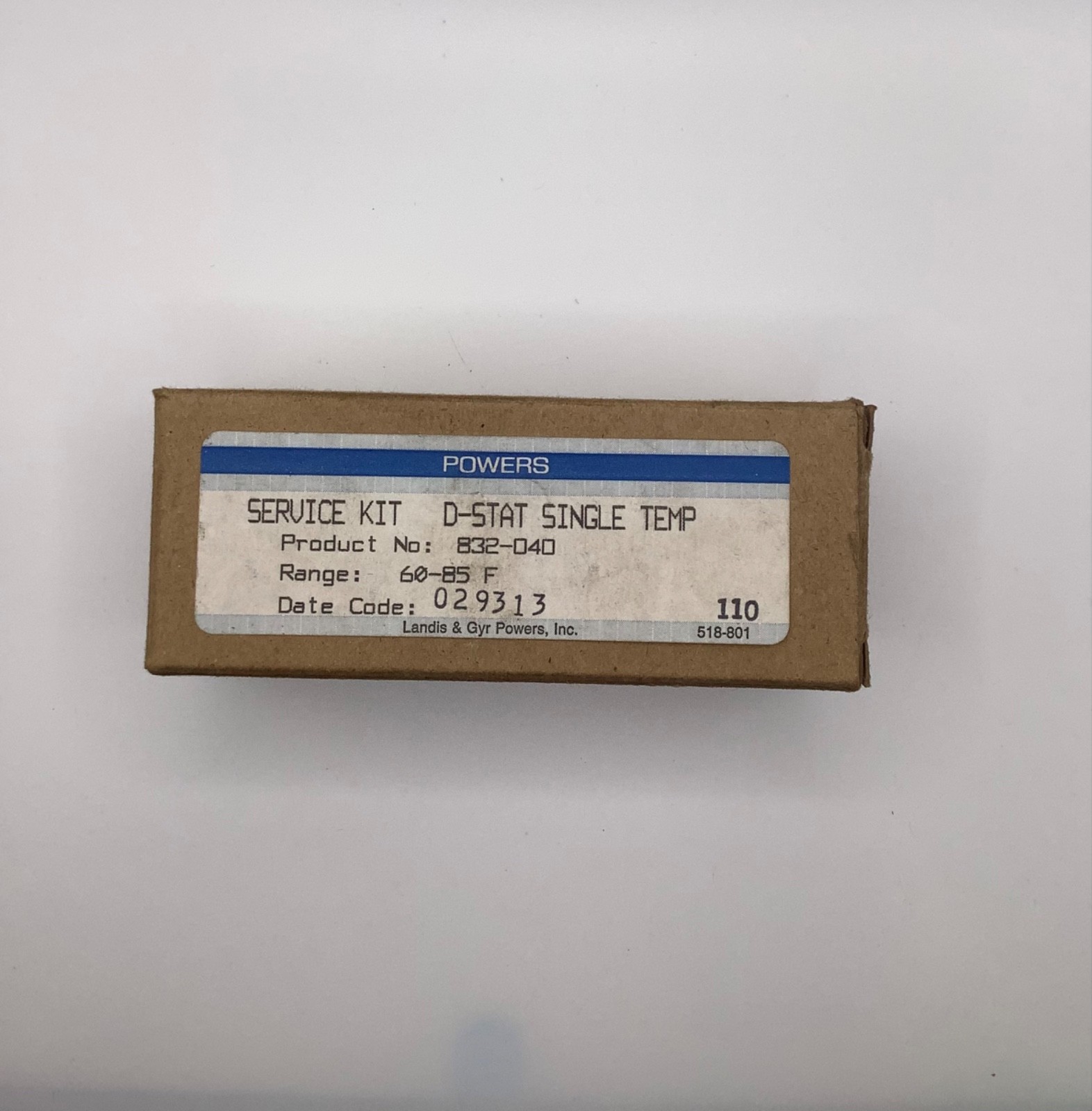 832-040 Powers Service Kit Thermostat NEW OLD STOCK. *D11