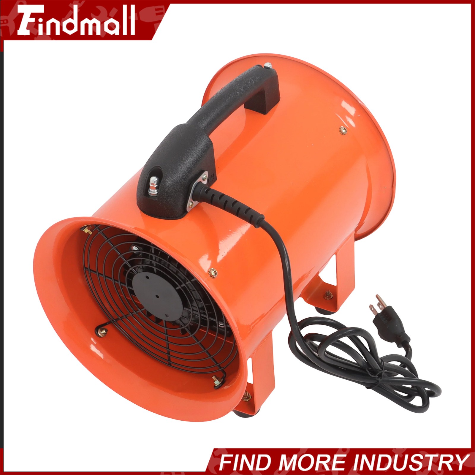 Findmall 8 Inch Portable Blower Fan 180W 900CFM 3450RPM with 33 Ft Duct Hose