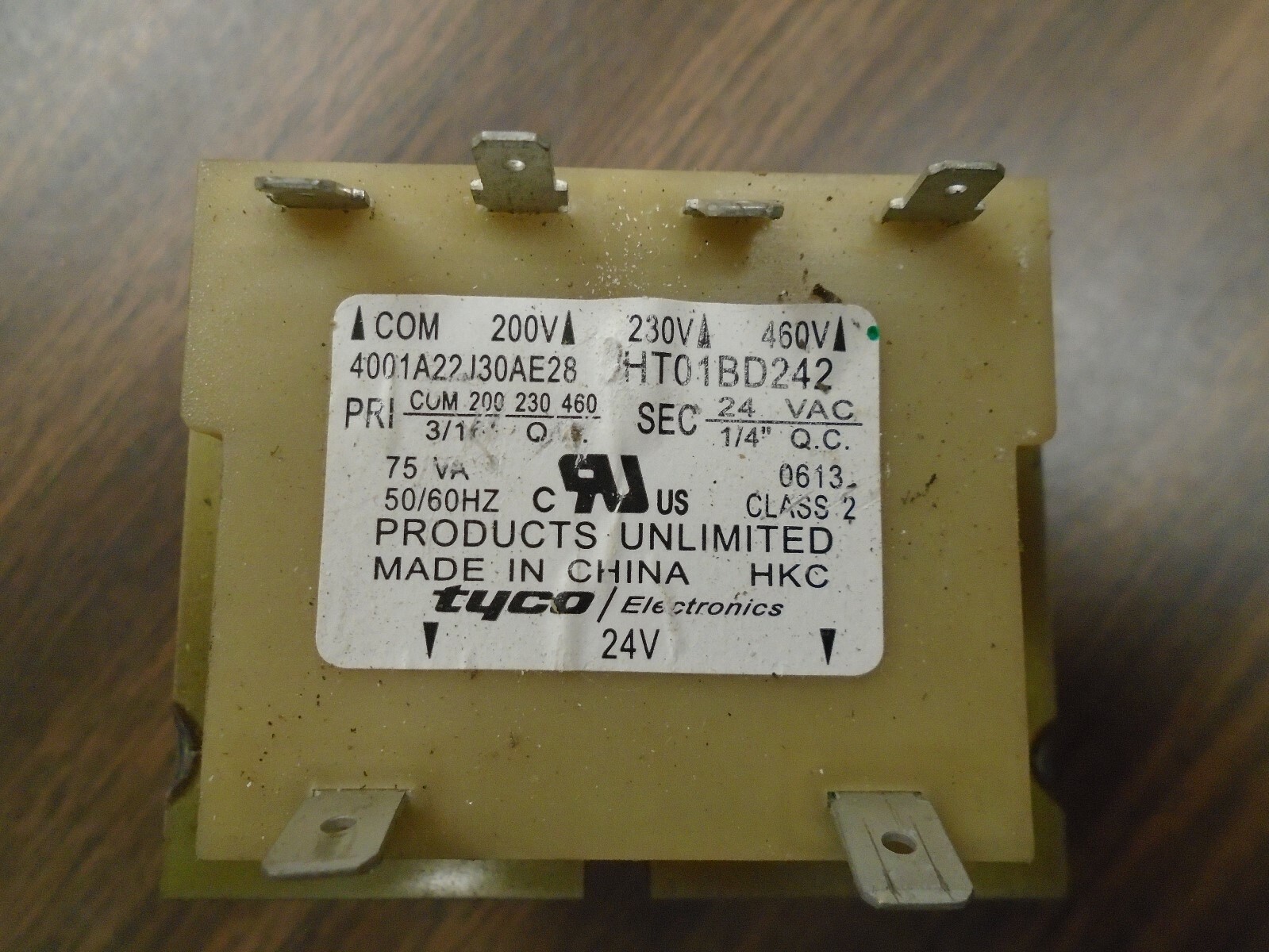 Tyco HT01BD242 Transformer, Carrier Transformer; “USED”