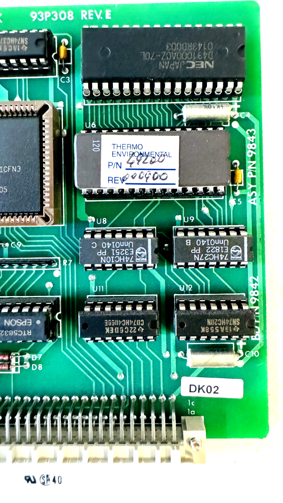 Thermo Scientific 9843 9842 PC 93P308 Rev E Replacement Circuit Board