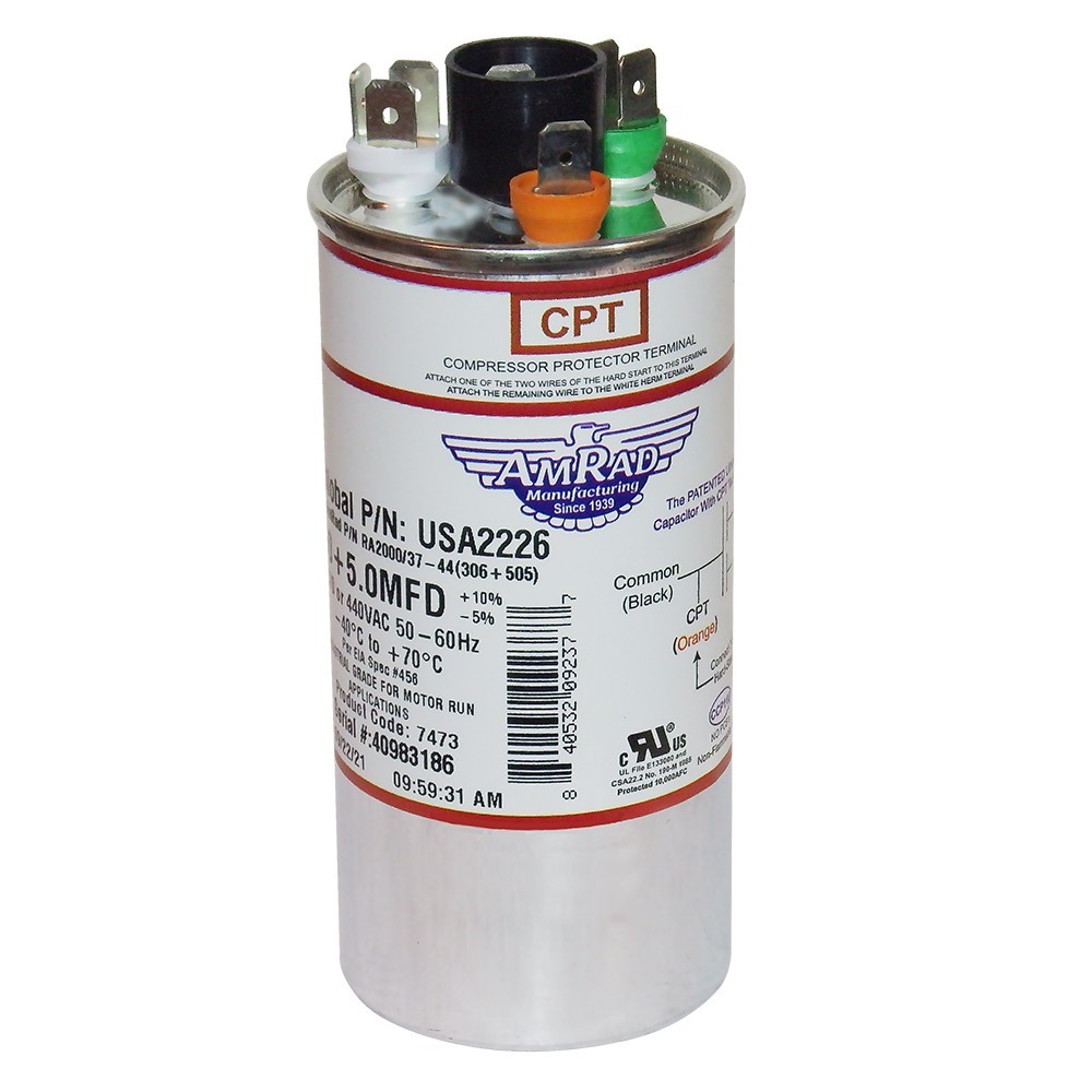 USA2226BA 35 + 3.0 MFD 370 or 440VAC 50-60 HZ # RA2000/37-44(356+305)