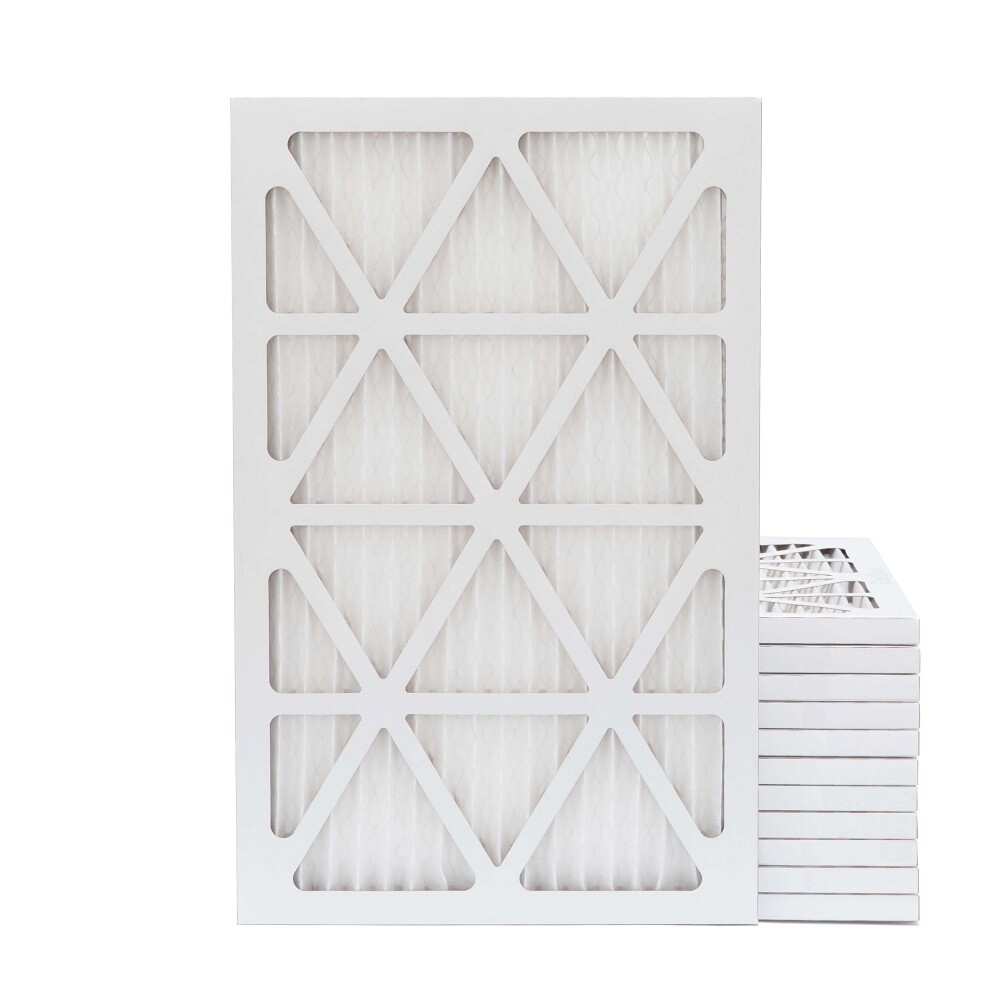 16x25x1 MERV 13 Pleated Air Filters. 12 PACK. Actual Size: 15-1/2 x 24-1/2 x 7/8