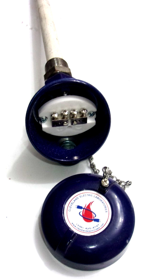 Cleveland Electric Base Fiberglass Pipe Thermocouple 3/4″ NPT All Length 15″