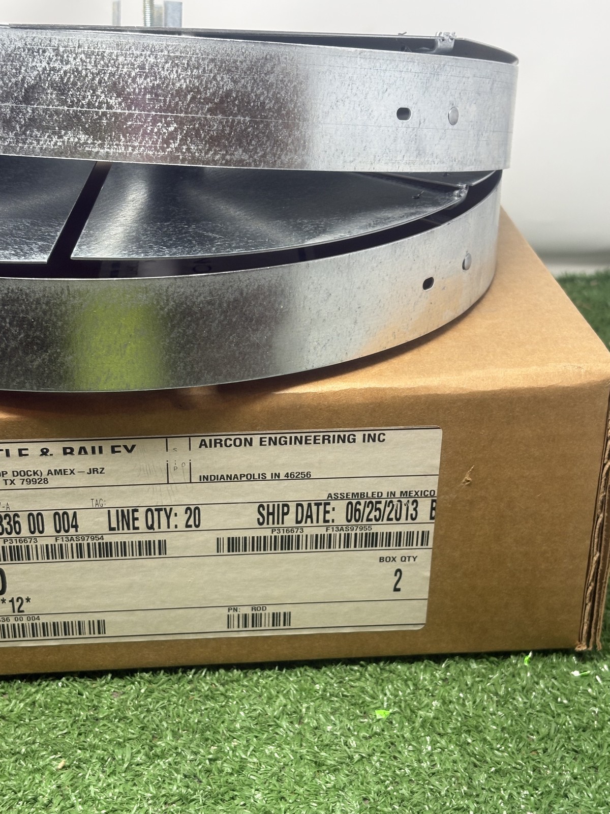 Tuttle & Bailey 12″ Round HVAC Volume Control Damper Galvanized Steel – Lot of 2