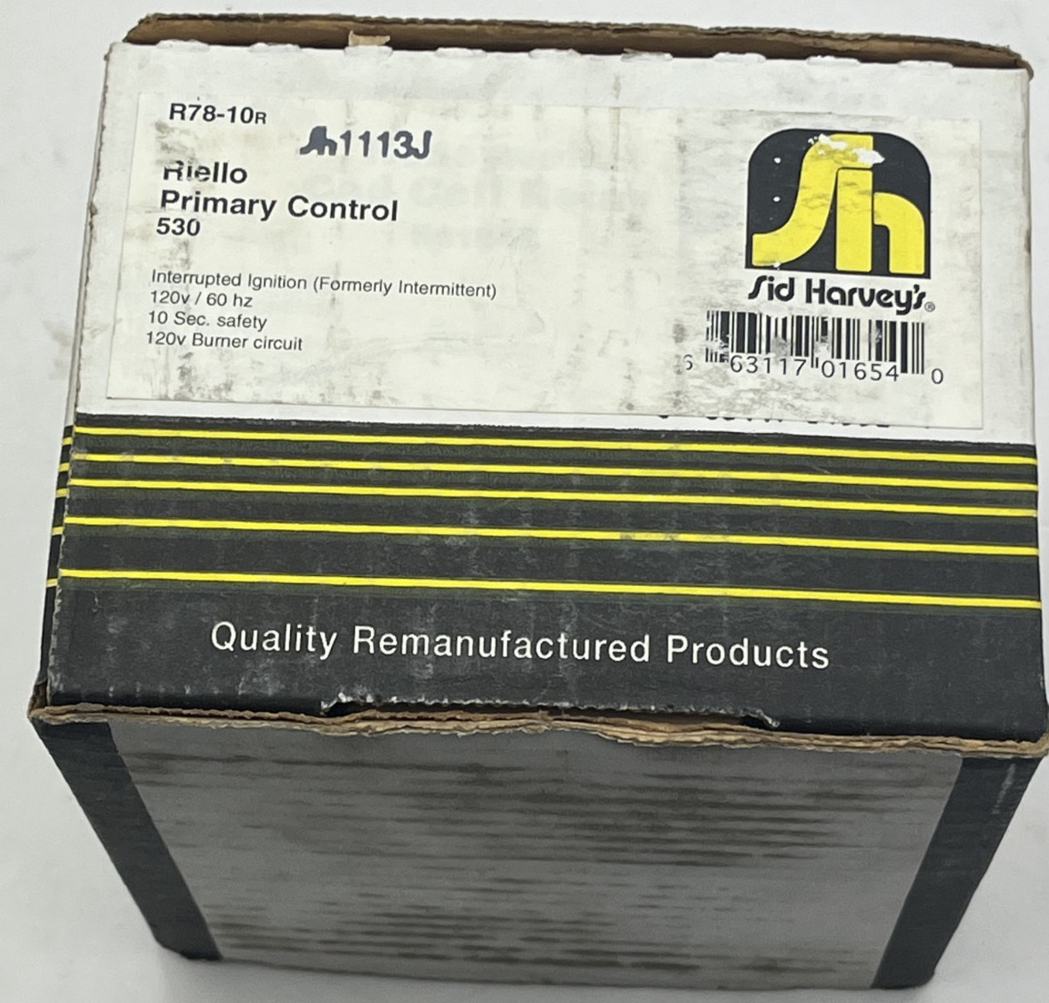 Remanufactured Sid Harvey R78-10R Riello Primary control 530 SE