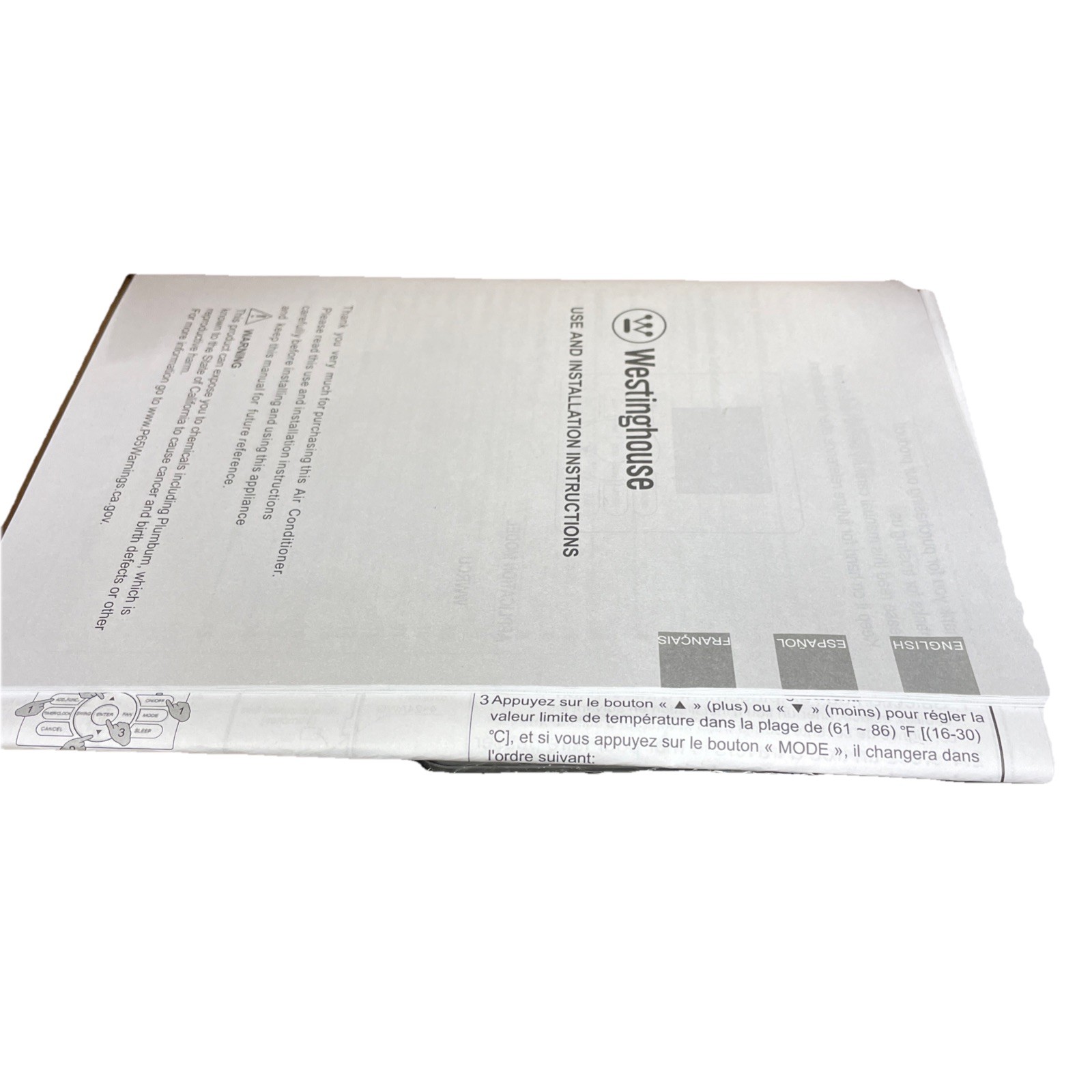 Westinghouse WWRCU Wired Remote Controller AC Fujitsu Compatible New Open Box